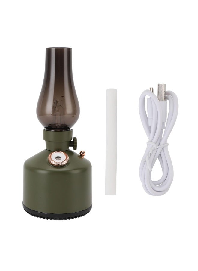 Bukela 260ml Vintage Kerosene Lamp Essential Oil Diffuser & Humidifier - 2 Mist Modes, Stepless Dimming Night Light, Ultra Quiet for Home and Bedroom (Green) - Image 1