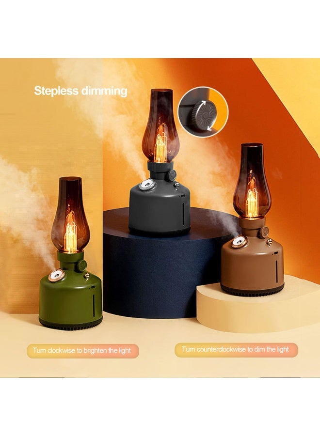 Bukela 260ml Vintage Kerosene Lamp Essential Oil Diffuser & Humidifier - 2 Mist Modes, Stepless Dimming Night Light, Ultra Quiet for Home and Bedroom (Green) - Image 5