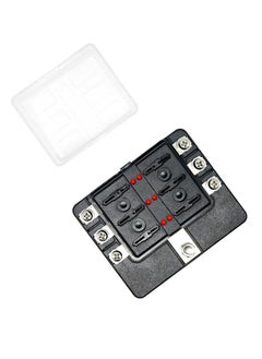 NIBEMINENT 6 Way Blade Fuse Box Holder With Led Warning Light  - Image 2