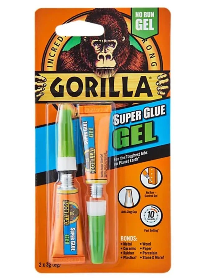 Gorilla Gel Superglue 3g, Pack of 2 - Image 1