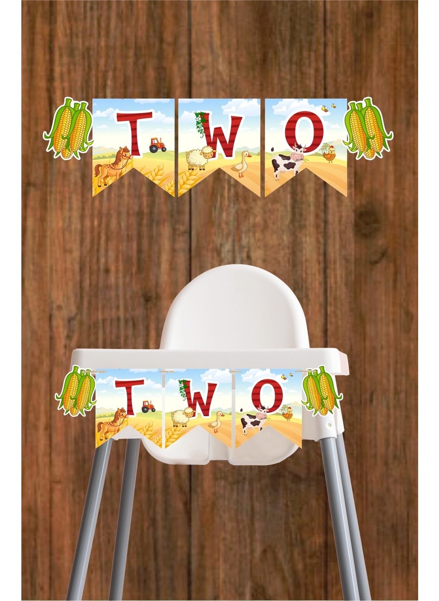 Neşeli Günlerim My Happy Days Farm Concept Two Banners *thick Paper 