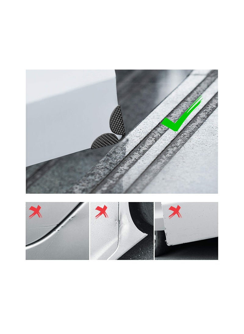 SYOSI Car Door Anti-Collision Strip, 4PCS High Glossy Slim Door Edge Guards Anti-Rub Protector Trim, Carbon Fiber Texture Car Door Corner Bumper Protector, Anti-Scratch Universal for All Cars SUV - Image 5