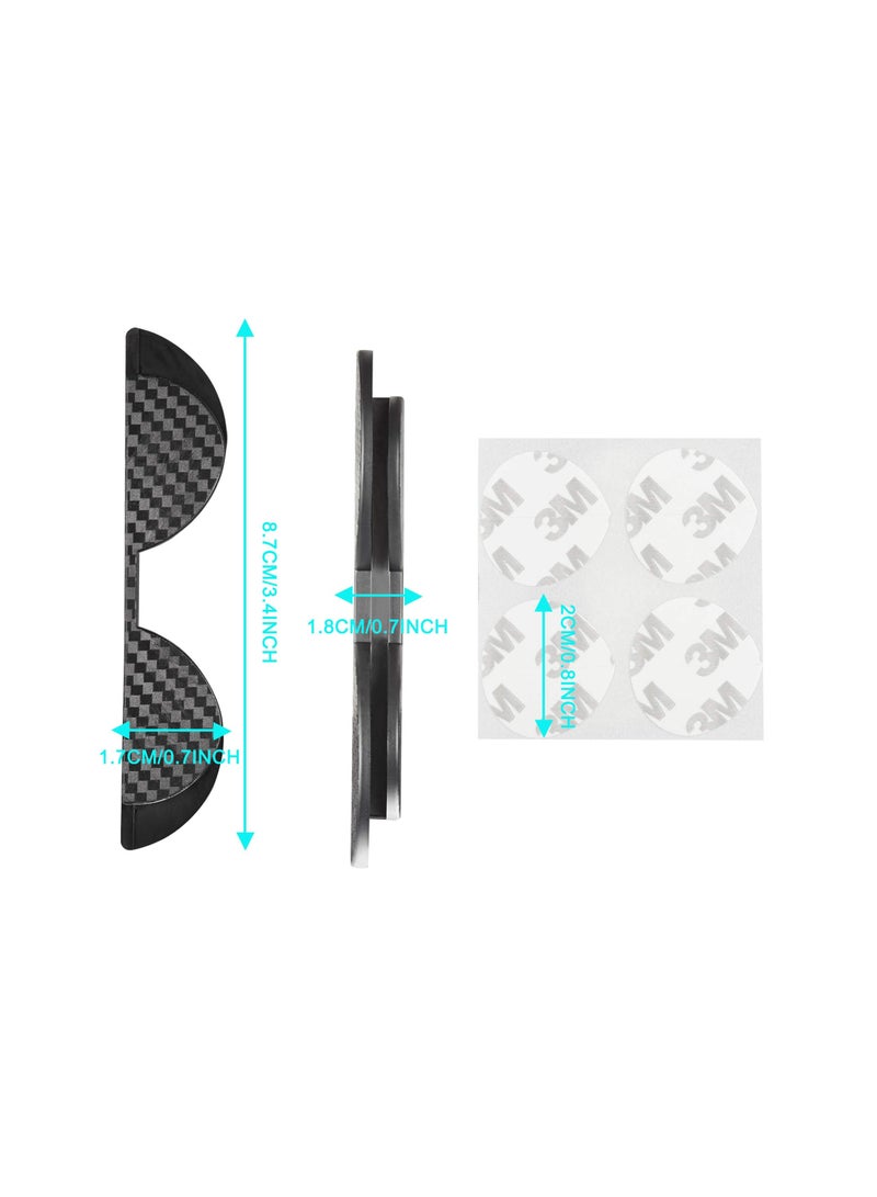 SYOSI Car Door Anti-Collision Strip, 4PCS High Glossy Slim Door Edge Guards Anti-Rub Protector Trim, Carbon Fiber Texture Car Door Corner Bumper Protector, Anti-Scratch Universal for All Cars SUV - Image 2