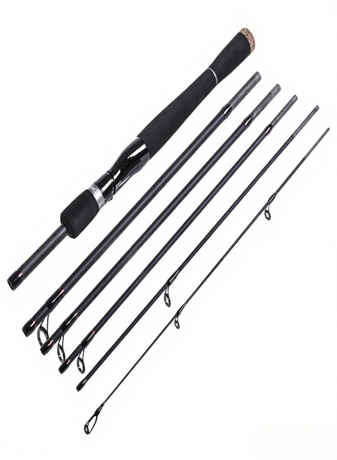 CAPACI 2.1m / 2.4m 6 Sections Carbon Spinning Casting Fishing Rod Lure Fishing Rod Hand Pole Fishing Tackle - Image 3