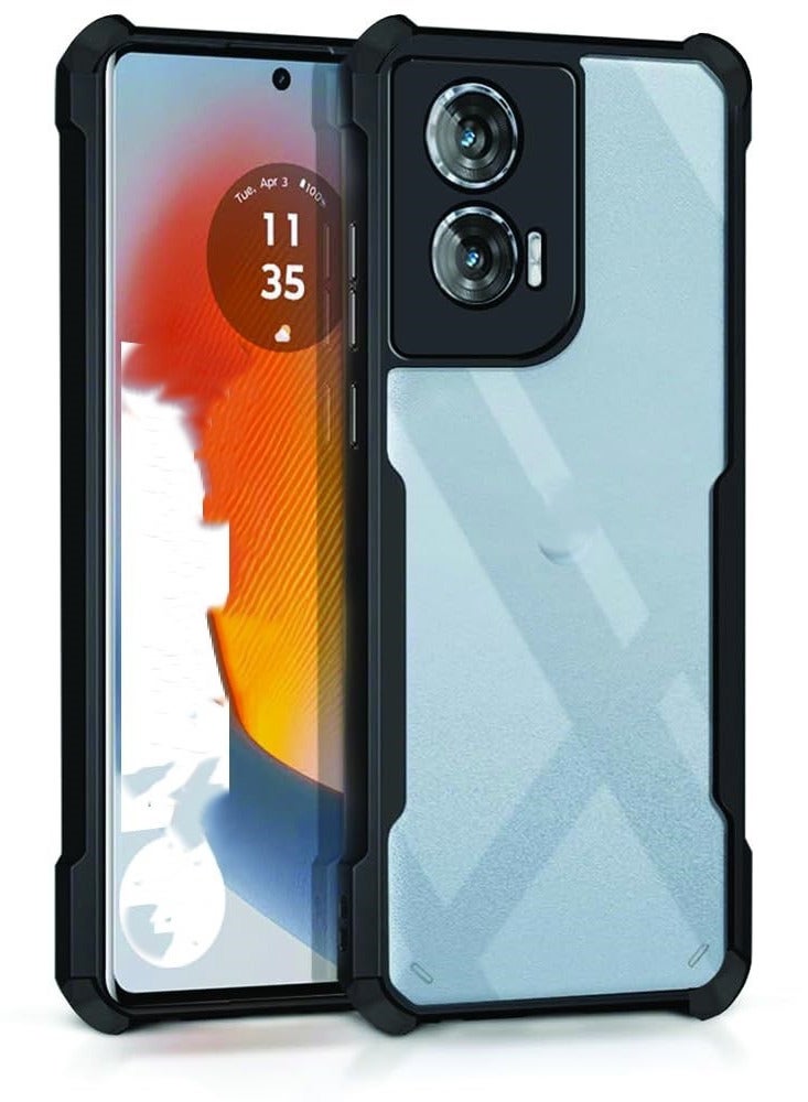 جراب moto edge 50 fusion مضاد للصدمات والخدوش شفاف مضاد للاصفرار حماية متكاملة مزود بحماية للكاميرا وفريم مرن لهاتف موتورولا ايدج 50 فيوجن ( motorola edge 50 fusion cover )