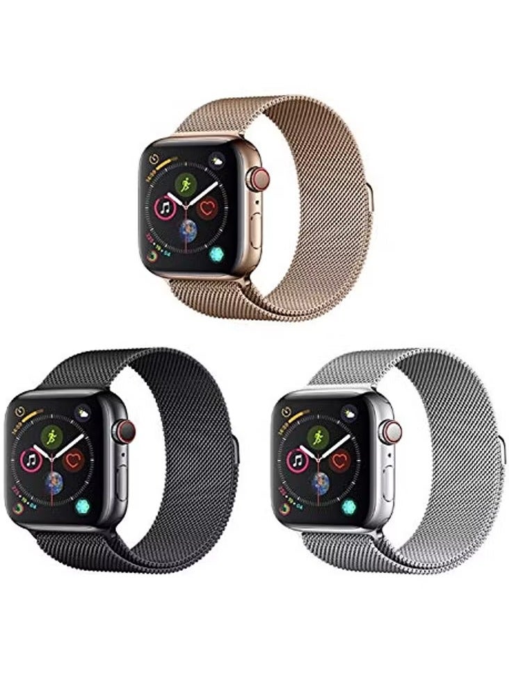 ديفيا حزام استبدال ميلانيز لووب من سلسلة ديفيا إلينغانت لآبل ووتش 42/44 مم - فولاذ مقاوم للصدأ - فضي - Image 2