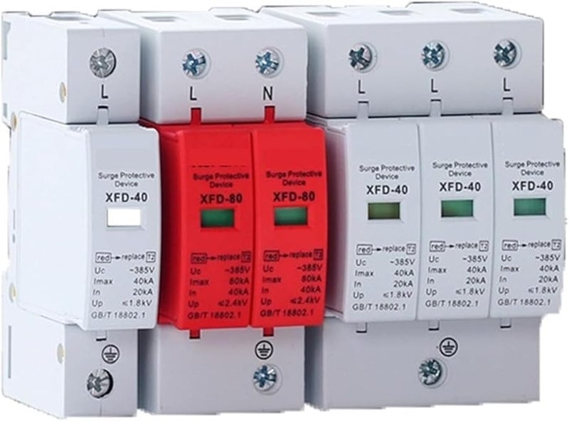 3P 40KA واقي من صواعق البرق منخفض الجهد جهاز مانع الصواعق 380 فولت للمنزل - Image 5
