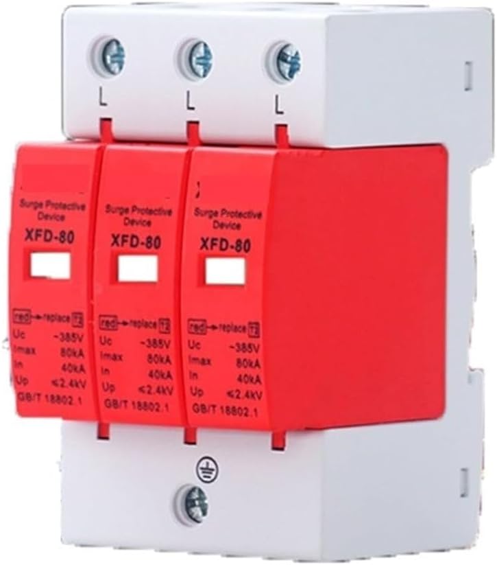 3P 40KA واقي من صواعق البرق منخفض الجهد جهاز مانع الصواعق 380 فولت للمنزل - Image 3