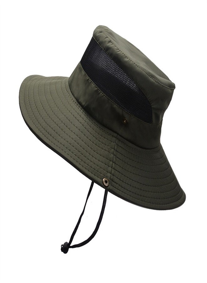 Loquat Outdoor mountaineering sun hat for men and women Army Green  - Image 1