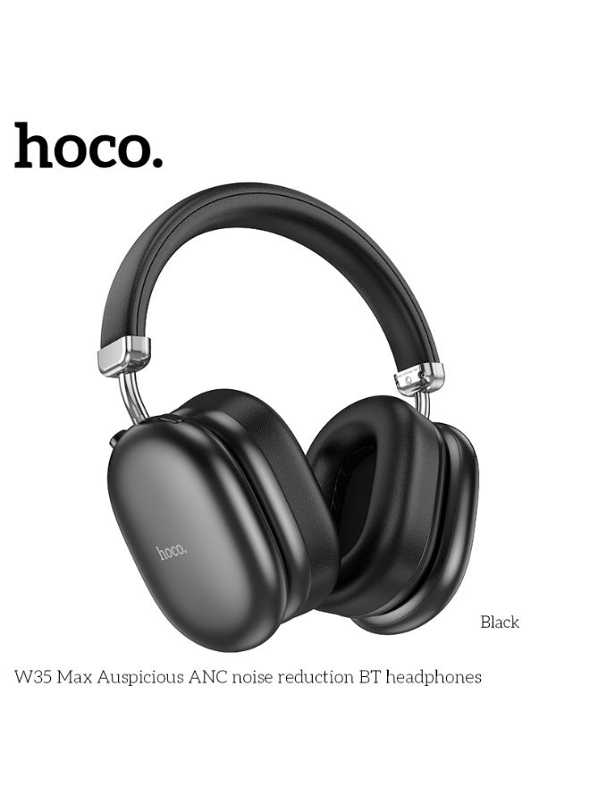 hoco. W35 Max Auspicious ANC noise reduction BT headphones  - Image 1