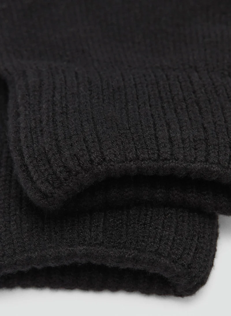 Mango Man Touch Knitted Gloves