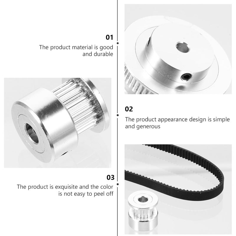 3 Ratio 20 Tooth 60 Tooth Synchronous Wheels 6mm Wide Mechanical Drive Belt with 5mm Bore for 3D Printer Accessories - Image 3