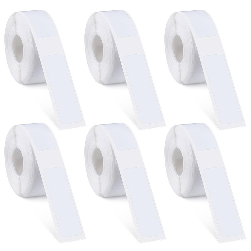 Carvoriy 6 Rolls Label Maker Tapes for Phomemo D30, 960 Pcs 12 x 40mm Thermal Labels Printer Sticker Paper with Self-Adhesive Waterproof Adhesive Label Printer Tape Paper for Office Household Supplies - Image 1