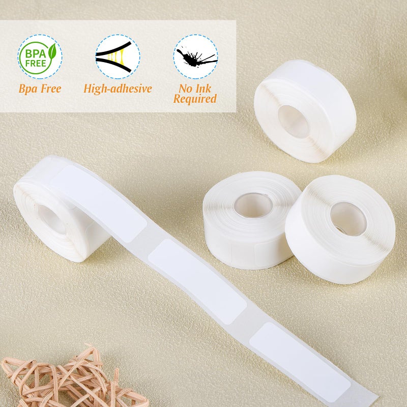 Carvoriy 6 Rolls Label Maker Tapes for Phomemo D30, 960 Pcs 12 x 40mm Thermal Labels Printer Sticker Paper with Self-Adhesive Waterproof Adhesive Label Printer Tape Paper for Office Household Supplies - Image 5