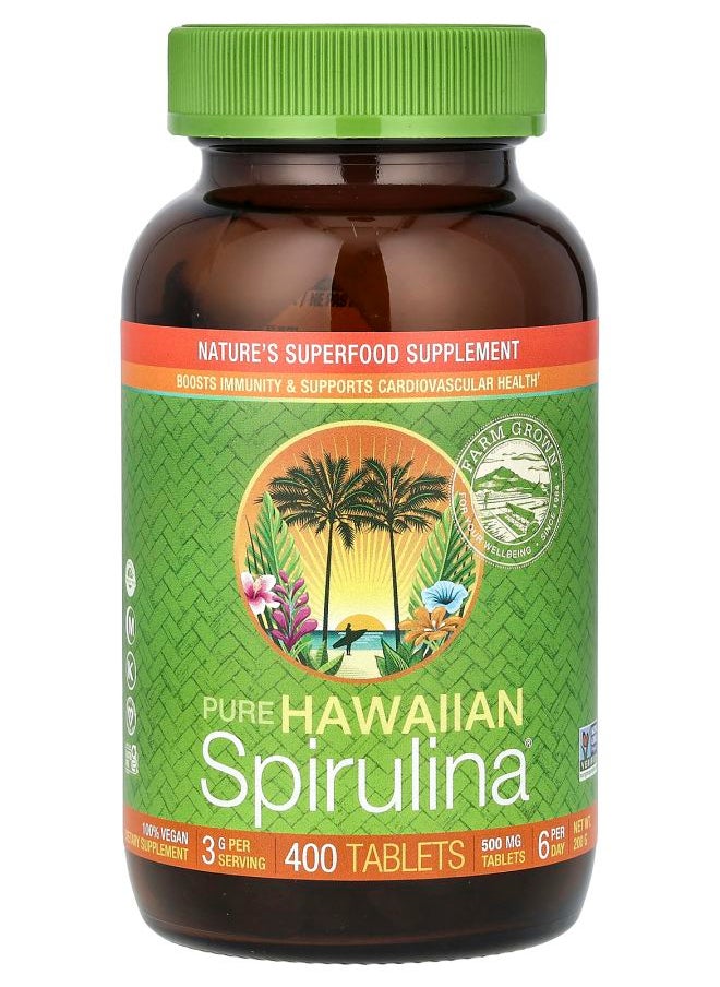 Nutrex Hawaii - Pure Hawaiian Spirulina 3 g 400 Tablets (50 mg per Tablet) - Image 1