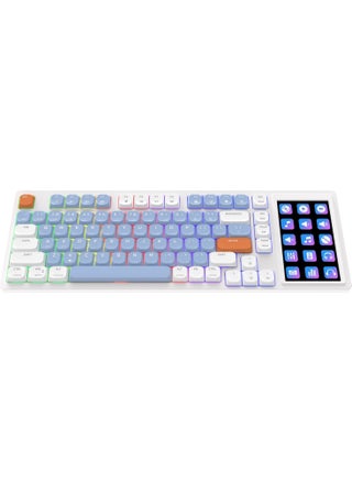 Ajazz AKP815 75% Low Profile Mechanical Keyboard, 4.33'' LED Touch Screen, Programmable RGB Gasket Wired Keyboard, 16 Keys Special Desk Controller for Win/Mac - pzsku/Z18C195033F5E7C103EC5Z/45/_/1725790977/4af9a07e-b3ea-4b72-a498-e734ef42b7e1