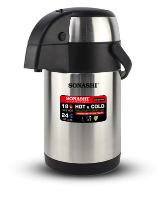 3.5L Hot & Cold Airpot Flask with High-Quality Stainless Steel Insulation | Easy to Clean Flask with Pump Lid | Hot/Cold 18 & 24 Hours Retention | Pump Flask for Cold Drinks, Tea, Coffee SVF-3500 - pzsku/Z18C19581F6DF94BC5CA7Z/45/1746230745/97a50b8b-f697-4810-9606-22d88ff5c0d4