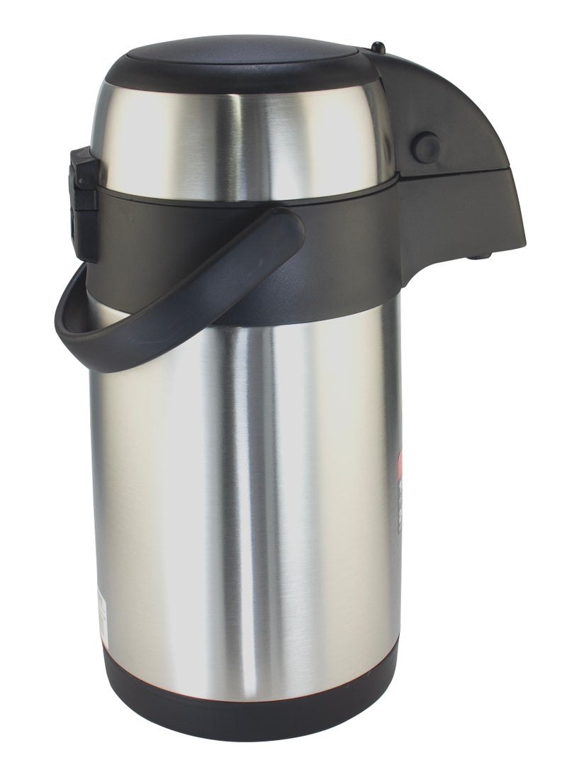 SONASHI - 3.5L Hot & Cold Airpot Flask with High-Quality Stainless Steel Insulation | Easy to Clean Flask with Pump Lid | Hot/Cold 18 & 24 Hours Retention | Pump Flask for Cold Drinks, Tea, Coffee SVF-3500 - Image 1