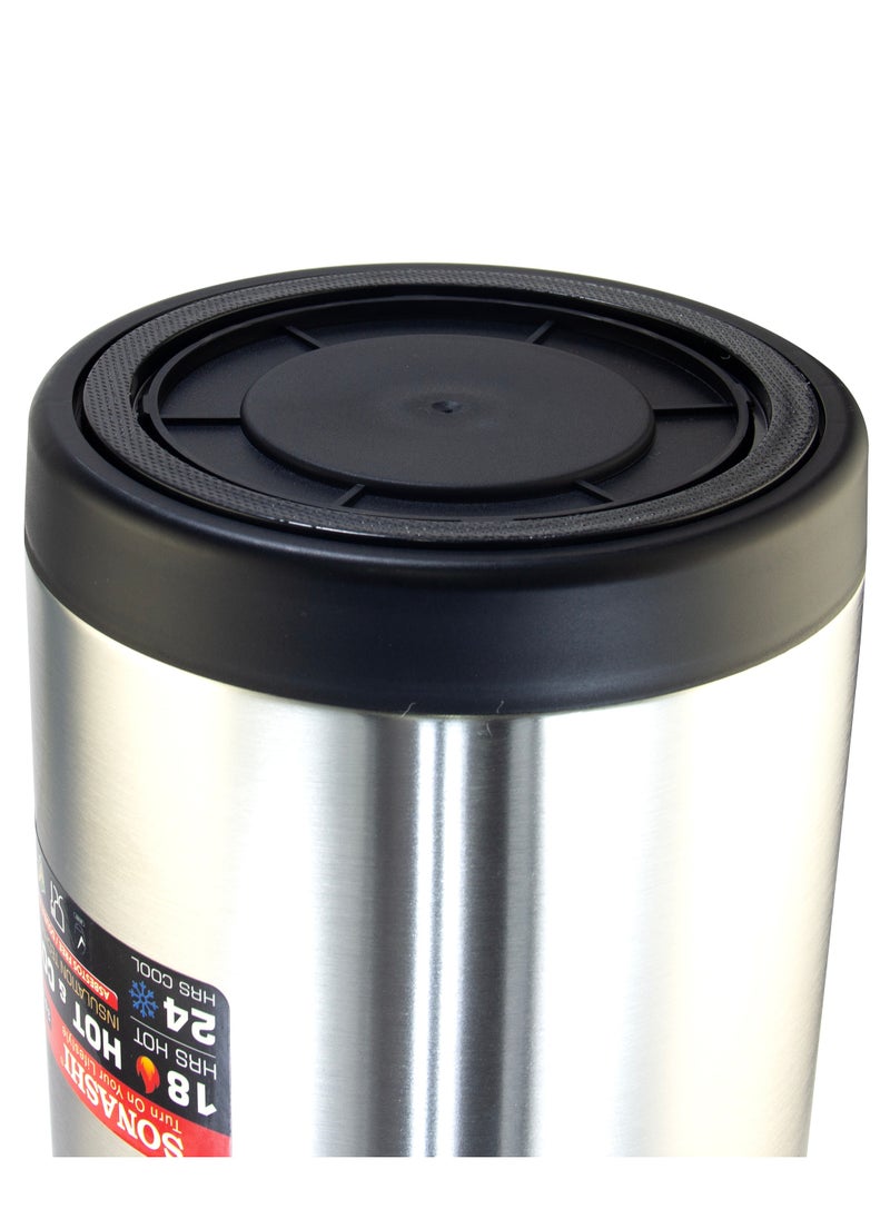 SONASHI - 3.5L Hot & Cold Airpot Flask with High-Quality Stainless Steel Insulation | Easy to Clean Flask with Pump Lid | Hot/Cold 18 & 24 Hours Retention | Pump Flask for Cold Drinks, Tea, Coffee SVF-3500 - Image 1