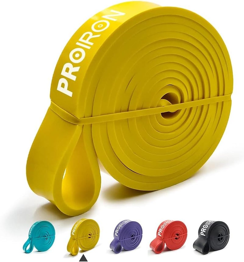 Cyber Pull Up Bands Heavy Duty Resistance Band Assisted Training Bands Ideal for Men and Women Crossfit,Assisted Pull-ups, Body Stretching,Powerlifting,Physical Therapy - Yellow Band 18-31 KG - Image 1