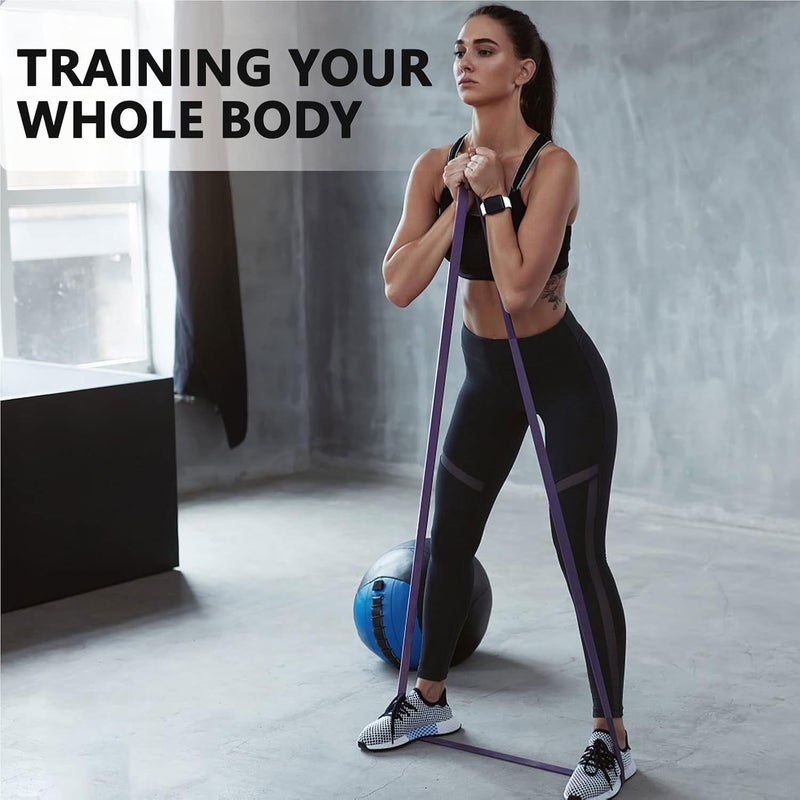 Cyber Pull Up Bands Heavy Duty Resistance Band Assisted Training Bands Ideal for Men and Women Crossfit,Assisted Pull-ups, Body Stretching,Powerlifting,Physical Therapy - Yellow Band 18-31 KG - Image 3