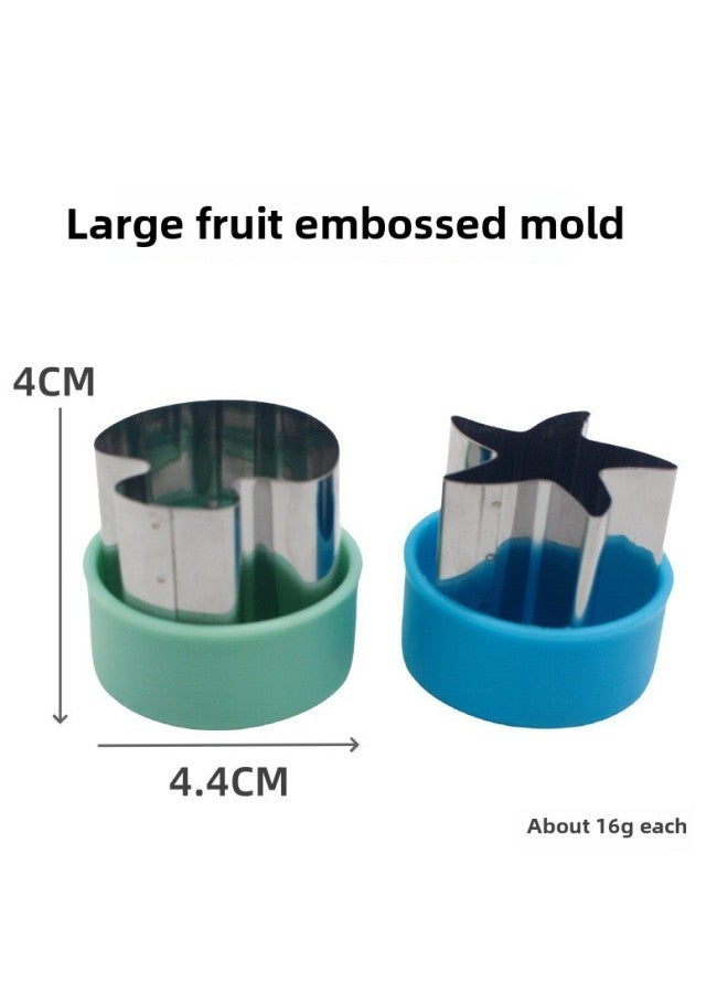 Direct Large Fruit Embossing Mold Vegetable And Fruit Cutting Flower Mold Cartoon Embossing Mini Biscuit Mold-Specifications:Mickey B-Color:Various Colors Available (remarks Can Be Placed) - Image 1