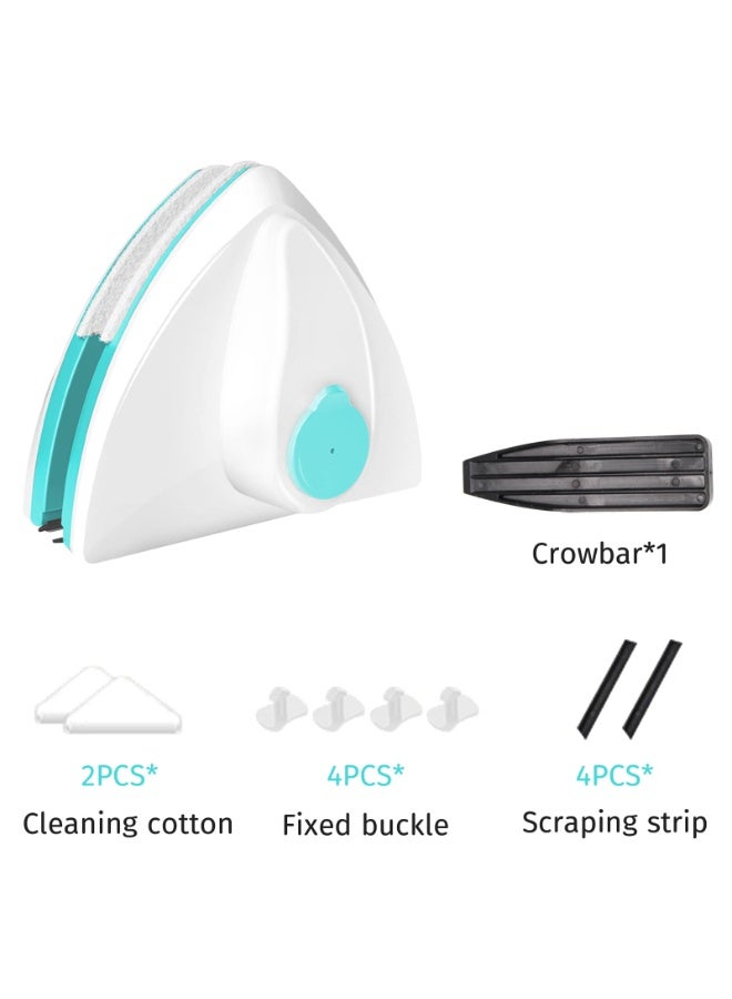 عربست فرشاة تنظيف الزجاج المغناطيسي ، فرشاة مغناطيسية لغسل ممسحة النافذة ، منظف الزجاج المنزلي المزدوج الجانب أداة فرشاة تنظيف النوافذ المغناطيسية (15-26 مم) - Image 5