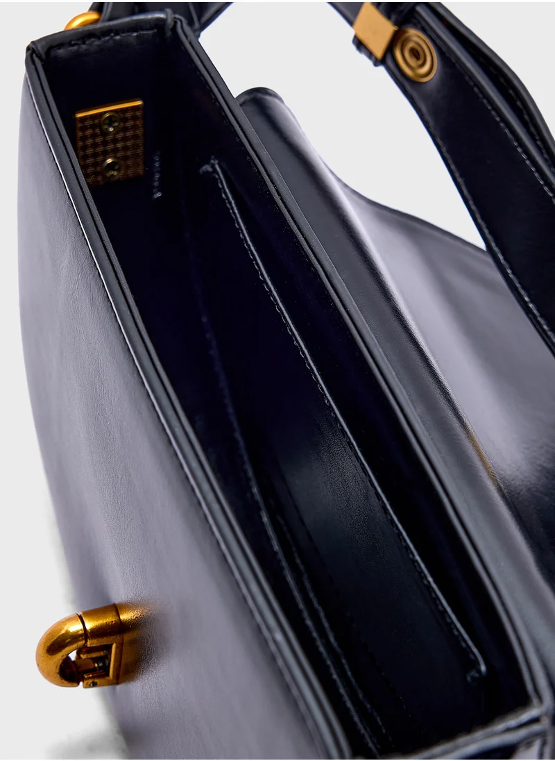 ELLA Metal Trim Detail Crossbody Bag