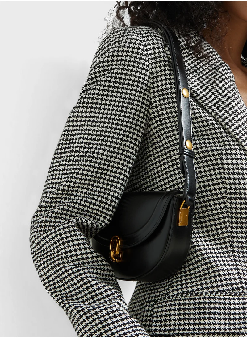 ELLA Metal Trim Detail Crossbody Bag