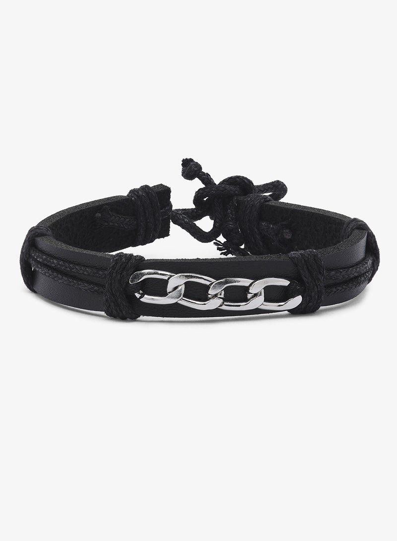 سفنتي فايف سوار جلدي صناعي وسبائك معدنية - Image 3