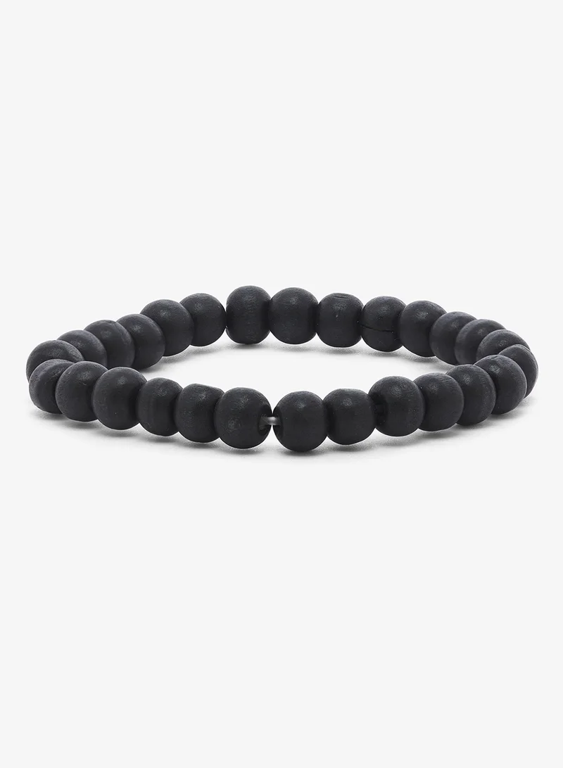 Seventy Five  Faux Leather And Alloy Combination Bracelet for Men | Best Price UAE