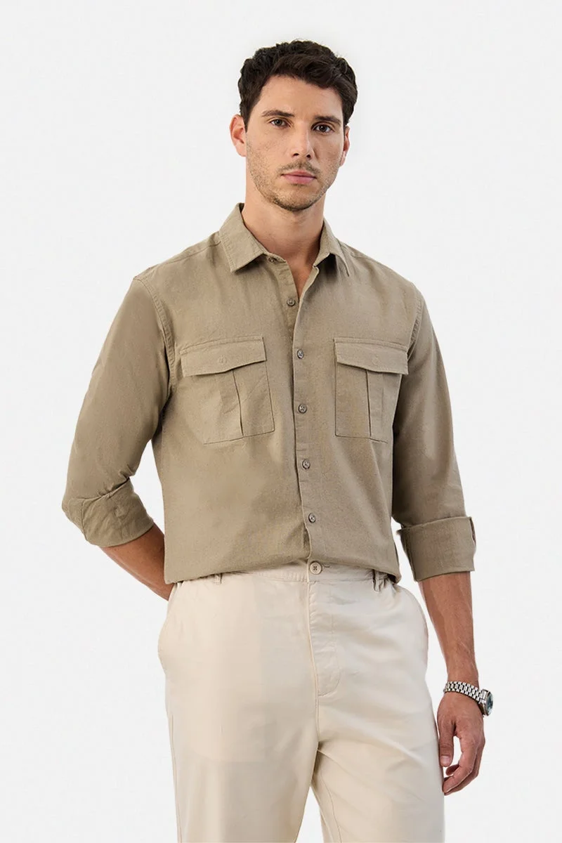سنيتش Double Pocket Regular Fit Shirt