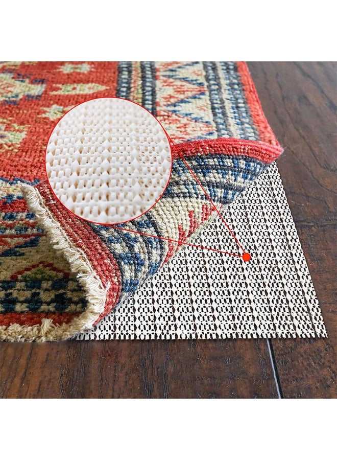 لياكم مسكة سجاد، ملصقات سجاد ثابتة، وسادة سجاد مانعة للانزلاق، وسادة سجاد مانعة للانزلاق، وسائد مقاومة للانزلاق والانزلاق للأرضيات الصلبة، وسادة أسفل سجادة، وسائد سجاد، وسادة واقية للأرضيات الخشبية (150 × 200 سم) - Image 1