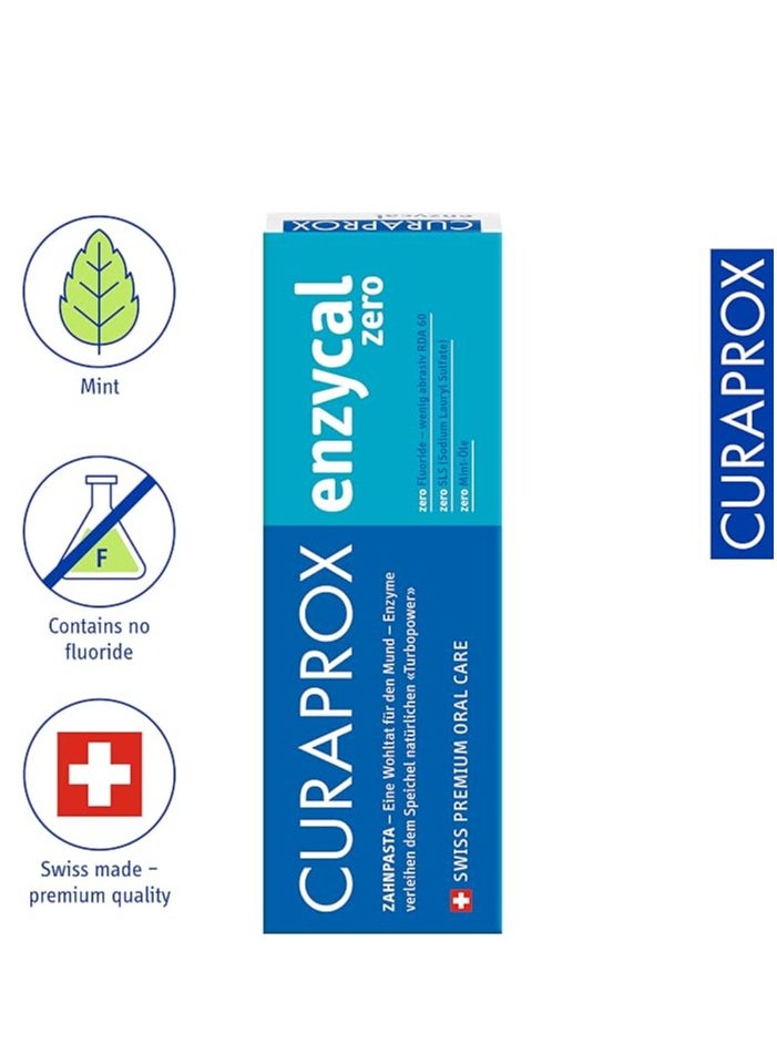 CURAPROX - Curaprox Enzycal Fluoride Free Toothpaste To Protect Against Decay & Fight Against Plaque - Image 1