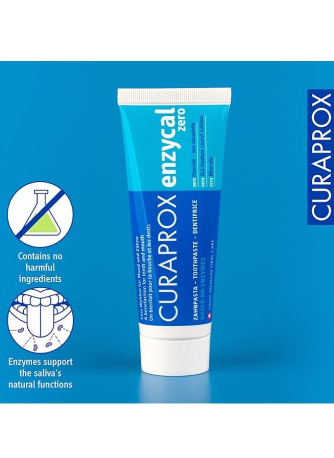CURAPROX - Curaprox Enzycal Fluoride Free Toothpaste To Protect Against Decay & Fight Against Plaque - Image 1