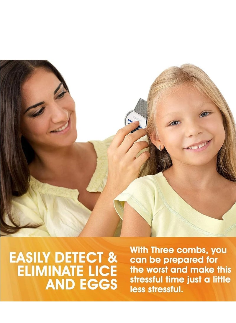 HAWAFEL 2 piececs of Stainless steel comb for removing lice and nits  - Image 4