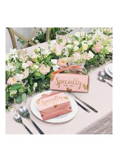 KASTWAVE Favor Boxes, Wedding Party Candy, Easy Folding DIY with Butterfly Bridal Baby Showers Birthday, Cookie Present with Ribbons Cute Chocolate Box (Pink 50Pcs)  - Image 3