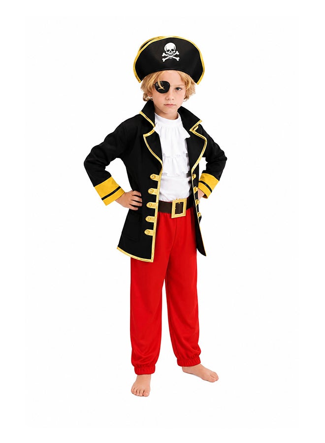 Toy Land Kids Pirate Captain Costume Set – Pirate Fancy Dress Outfit with Hat, Eye Patch and Belt for Boys of age 10 to 11 years - Image 2