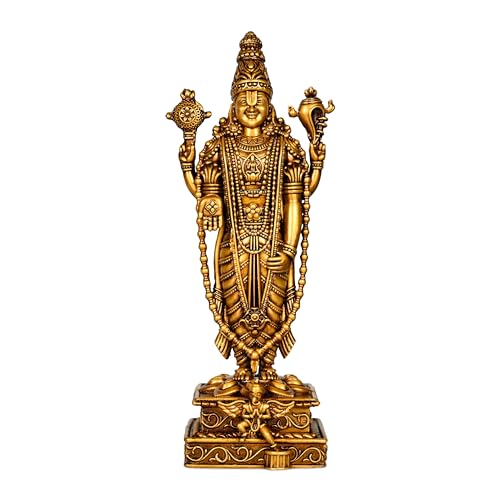 Artarium Venkateshwar Balaji Lord Tirupati Balaji Shri Venkateshwara Swami Idol for Home Decor Office Decor Gift Item (Venkateshwar Balaji 9.05 Inch) - Image 1