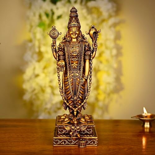 Artarium Venkateshwar Balaji Lord Tirupati Balaji Shri Venkateshwara Swami Idol for Home Decor Office Decor Gift Item (Venkateshwar Balaji 9.05 Inch) - Image 2