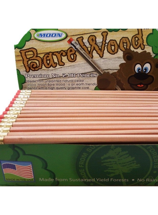 beacon-ridge Moon Products Bare Wood Natural Premium Pencils Number 2 Hb (144 Pencils) - Image 3