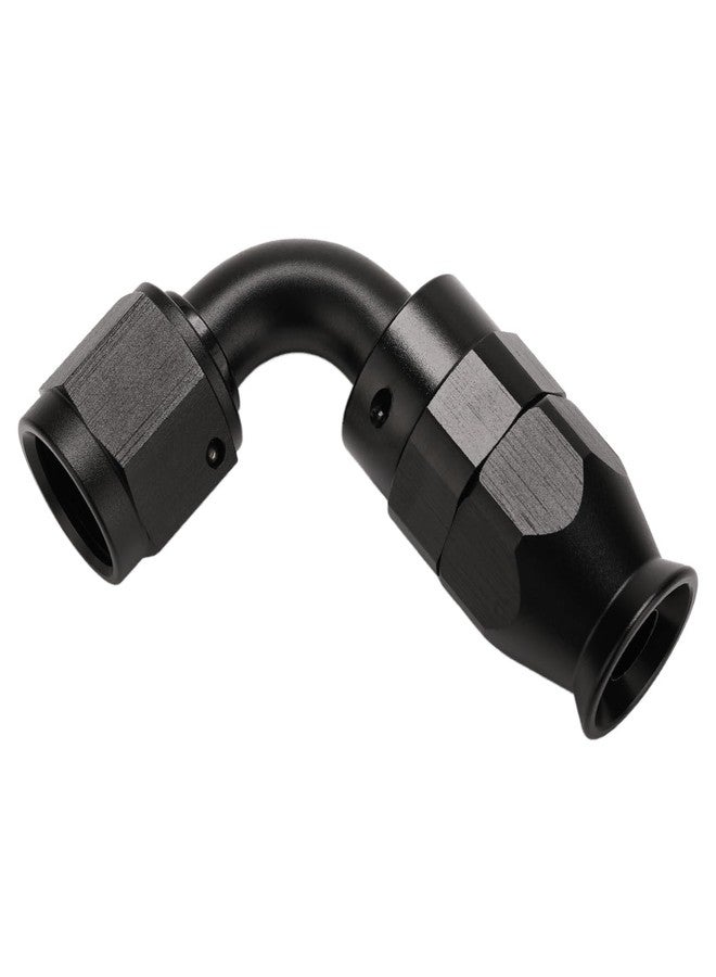 Podavelle 6AN PTFE Hose End Fitting 90 Degree Elbow Swivel Aluminum Black - Image 4