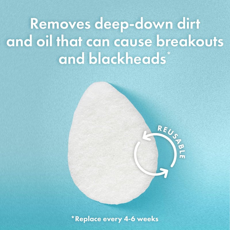 Buf-Puf Facial Sponge, Exfoliating Reusable, Removes Makeup, 1 Count - Image 4
