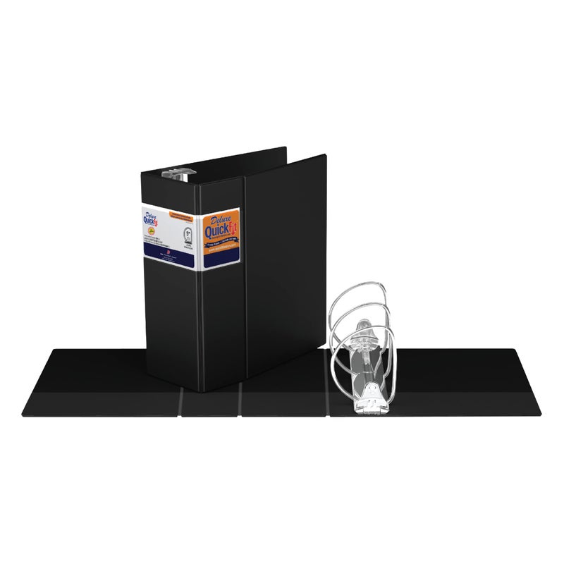 QuickFit Commercial 3 Ring Binder, Heavy-Duty D-Ring Binder, 5 Inches Wide - Image 2