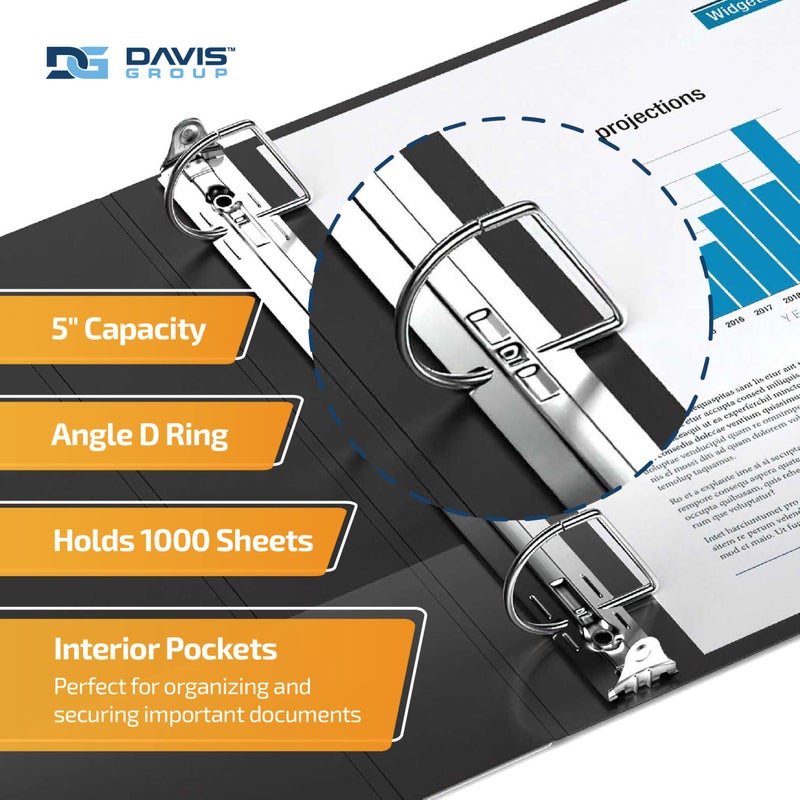 QuickFit Commercial 3 Ring Binder, Heavy-Duty D-Ring Binder, 5 Inches Wide - Image 3