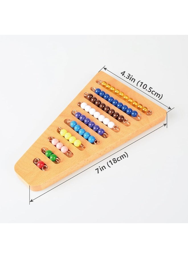 BOHS Montessori Bead Stair Set, 1-10 Counting, with Sorting Tray- Compact Educational Toy for Preschool Learning - pzsku/Z18C259121F87E08D4B7EZ/45/_/1729412234/f8a95739-299e-48d8-a73e-4d71bdedc93b