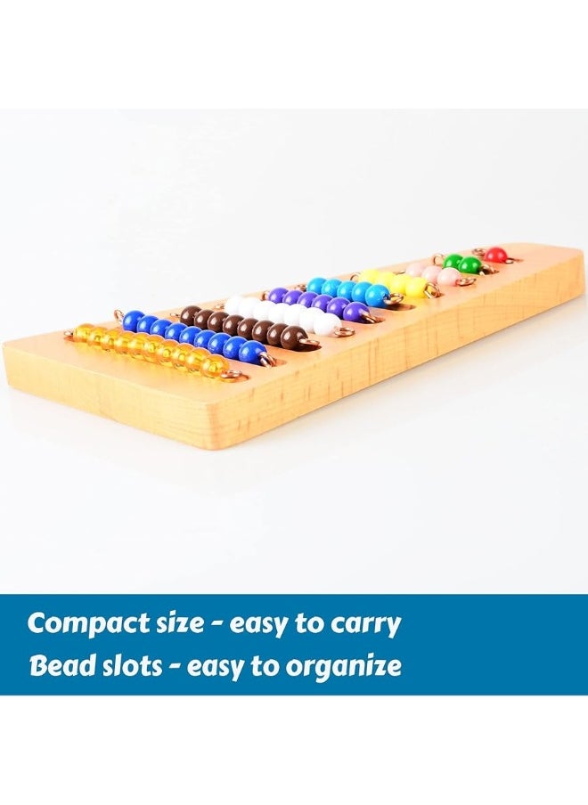 BOHS Montessori Bead Stair Set, 1-10 Counting, with Sorting Tray- Compact Educational Toy for Preschool Learning - pzsku/Z18C259121F87E08D4B7EZ/45/_/1729412235/db3dfdec-d883-4175-b9e0-4fb17b650a0e