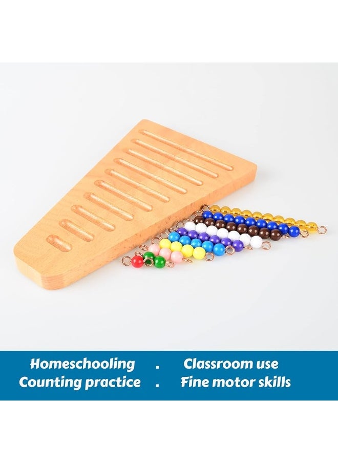 BOHS Montessori Bead Stair Set, 1-10 Counting, with Sorting Tray- Compact Educational Toy for Preschool Learning - pzsku/Z18C259121F87E08D4B7EZ/45/_/1729412256/42547b0f-8a04-4c61-aa10-2eb4f3e0225f