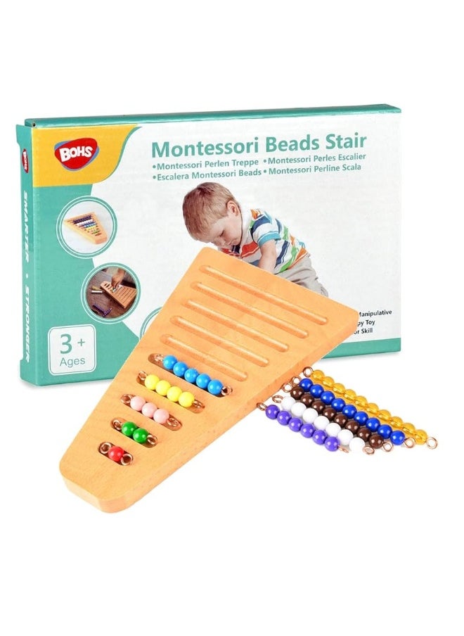 BOHS Montessori Bead Stair Set, 1-10 Counting, with Sorting Tray- Compact Educational Toy for Preschool Learning - pzsku/Z18C259121F87E08D4B7EZ/45/_/1729412281/4faffa5e-a2e7-44d8-b80e-ddc04af01e2d