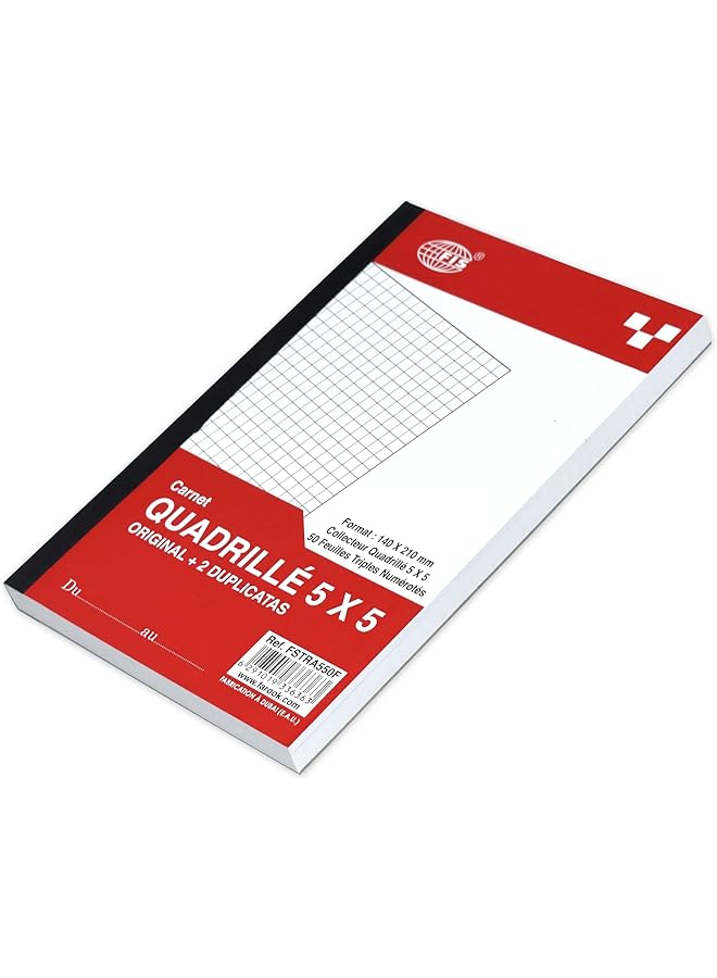 erorex Fstra550F French Triplicate Book A5 Size - Image 1